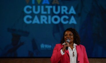 RIO DE JANEIRO (RJ), 12/07/2023 – A ministra da Cultura, Margareth Menezes fala durante encontro com artistas e agentes culturais na Arena Carioca Dicró, zona norte da capital fluminense. Foto: Tomaz Silva/Agência Brasil